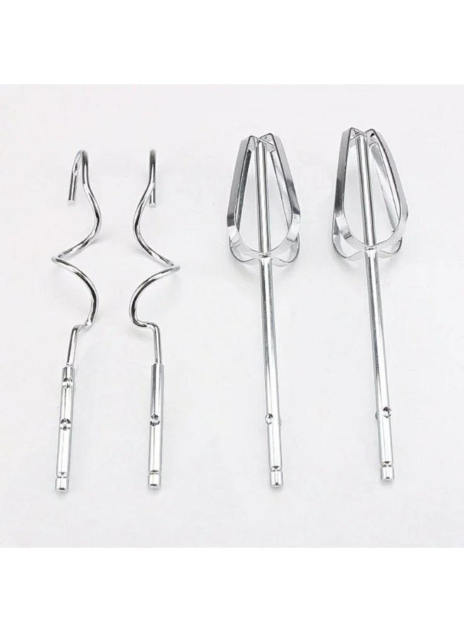 خلاط كهربائي يدوي بسبع سرعات مع مضرب يدوي وقضبان من الفولاذ المقاوم للصدأ وملحق للعجين، مثالي للخبز والميلك شيك والمعجنات، بقوة 260 واط، للاستخدام في المطبخ - Image 5